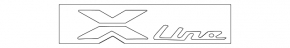 Kia Sportage 23-26 X LINE emblem on the trunk door