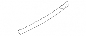 Rear bumper center molding for Audi Q3 16-18
