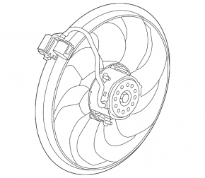 Cooling Fan Impeller with Buick Encore 13-19 Engine