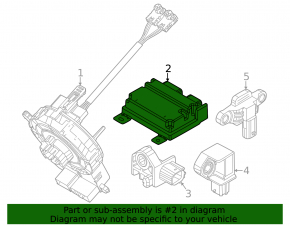 SRS airbag module, airbag computer, Kia Niro 23-26 EV