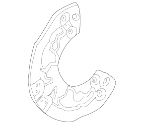 Brake Disc Cover Front Right Mercedes W167 GLE 350 450 20-23 AWD