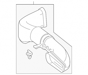 Air intake duct Mercedes W166 GLE 16-16 2.1d