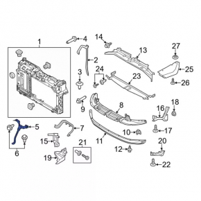 Ford Fiesta 11-19 Hood Lock Bar