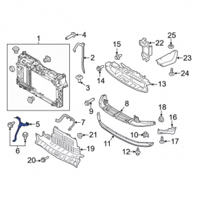 Ford Fiesta 11-19 Hood Lock Bar