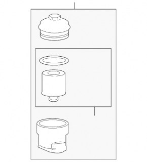 Oil filter housing Jaguar F-Pace X761 17- AJ126, AJ133