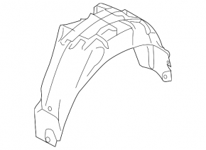 Rear left mudguard Ford C-max MK2 13-18