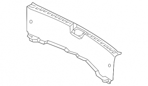 Trunk opening trim Mazda 3 19- 4d black