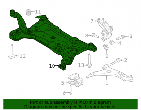 Front subframe Ford Escape MK3 13- pressed