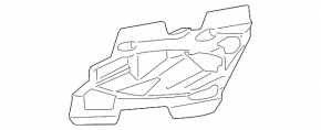 Front bumper insert left Ford Transit Connect MK2 13-18 under fog lights