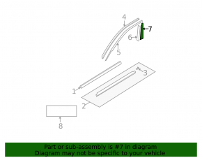 Front left side door trim for Mazda6 03-08