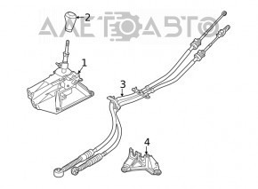 Mazda 6 18-21 manual transmission shifter