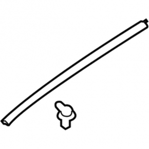 Right bonnet seal Ford Mustang mk6 18 - tear