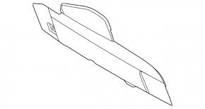 Left side center console trim for Ford Escape MK4 2020, black, scratches