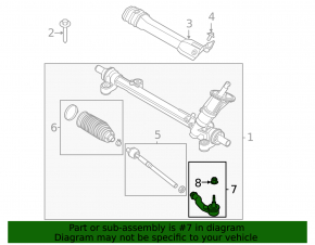 Steering tip right Ford Escape MK4 20-