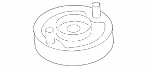 Shock absorber support rear left Mitsubishi Galant 04-12 TENACITY