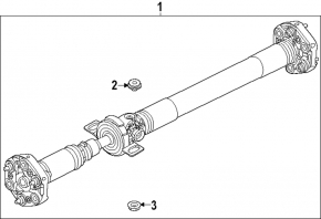 Rear propeller shaft Mazda CX-90 24-26 PHEV