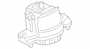 Left engine mount for Jaguar F-Pace X761 17-20 3.0