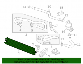 Chevrolet Malibu 13-14 hybrid inverter radiator