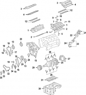 VVTi valve right Kia Sorento 10-15 3.3