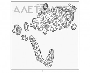 Rear differential gearbox Mercedes CLA 250 14-19
