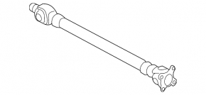 Driveshaft front propeller BMW X5 F15 14-18 N55, N57, 4.4T AWD