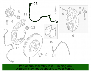 Brake pad wear sensor front left BMW X3 G01 18-