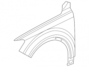 Front right wing Audi Q7 16- steel