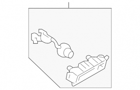 Audi Q7 16-19 trunk release button with camera