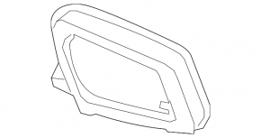 Left mirror housing for BMW 5 F10 11-13 without BSM