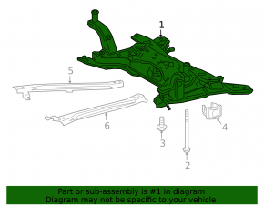 Rusty front subframe for Toyota Prius 50 16-22