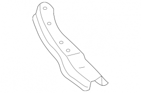 Front Bumper Bracket Right Lexus GX470 03-09