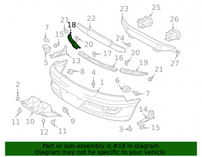 Front Bumper Bracket Right Lexus GX470 03-09