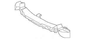 Lexus NX200t NX300h 15-17 Front Bumper Absorber