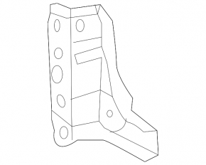Front fender apron bracket, right, Lexus CT200h 11-17