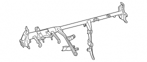 Lexus IS250 IS350 06-09 underdash reinforcement pipe