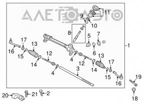 Steering rack Kia Optima 16-18 Korea build