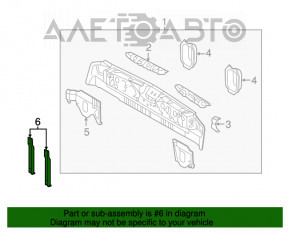 Rear Bumper Bracket Left Lexus RX350 RX450h 16-22
