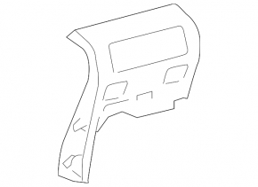 Front center console trim for Toyota Sequoia 2008-2009