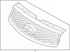 Infiniti QX50 16-17 grille