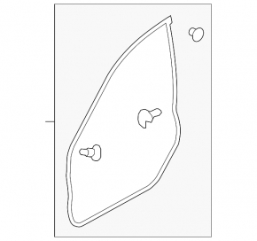 Front right door seal Subaru Forester 08-13 SH