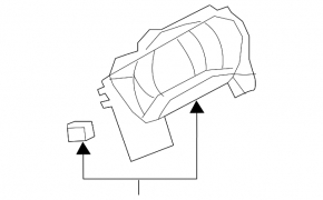 Instrument cluster cover Nissan Murano z51 09-14