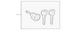 Front left lock cylinder for Toyota Avalon 2012