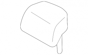 Mitsubishi Outlander Sport ASX 10-15 black rear headrest, left