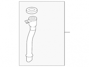 Washer reservoir neck Lexus GX460 14-23 rest