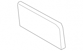 Front license plate area for Audi Q5 8R 09-12 pre-restored for parking sensor