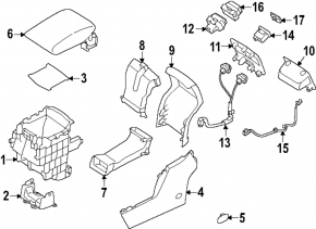 Subaru Forester 25-26 armrest