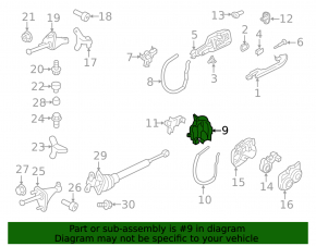 Front left door lock Porsche Cayenne 19-24