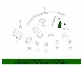 Mercedes W164 ML W251 R rear right seat airbag
