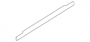 Molding door-glass central rear right Mazda3 MPS 09-13