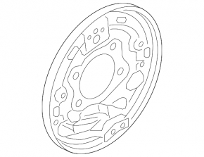 Rear left brake disc cover Ford Focus mk3 11-18 for drums, without parking brake mechanism